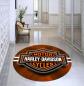 Preview: Harley Davidson Logo runder Teppich!